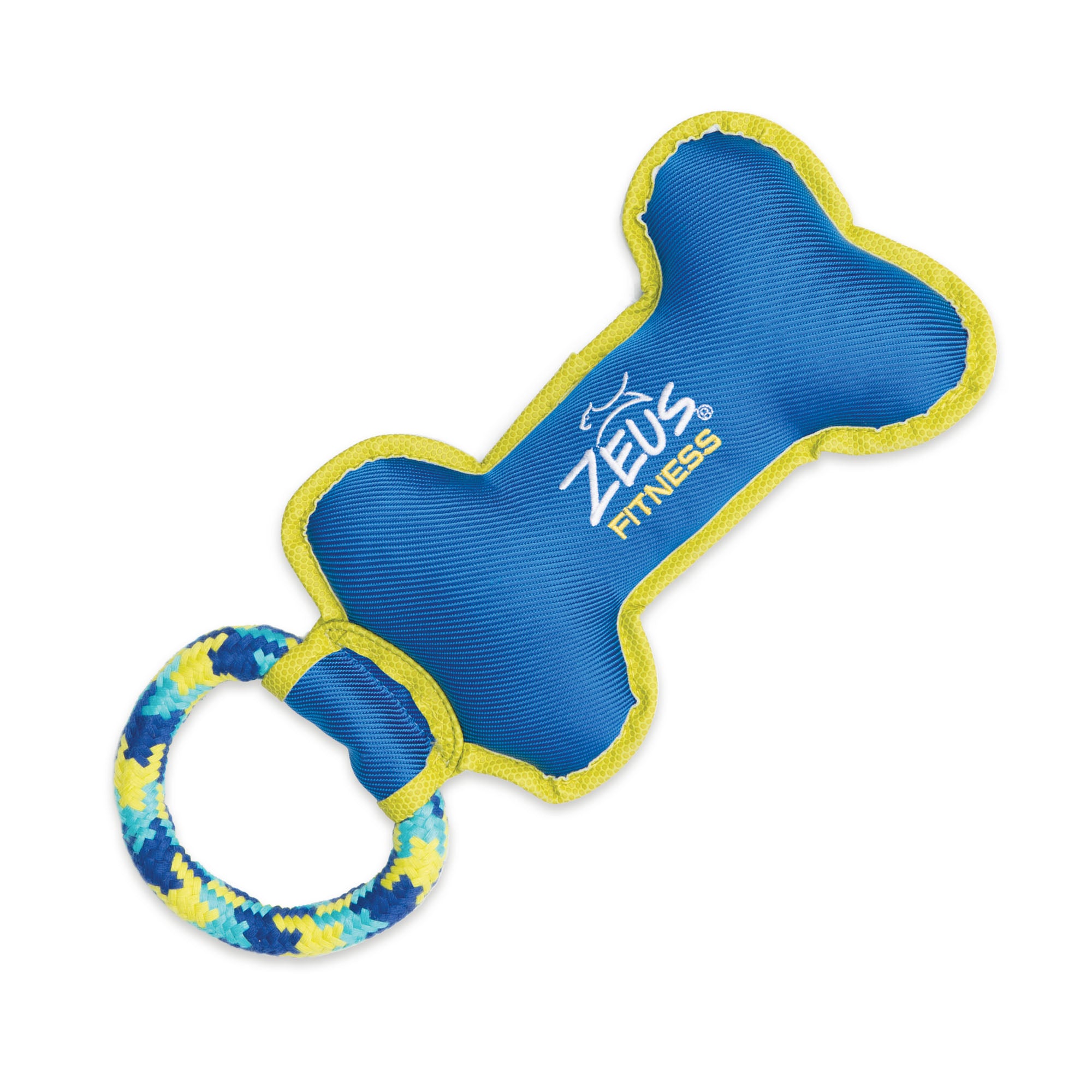 Zeus Fitness Dog Toys Tough Nylon Bone with Rope Tug 31cm