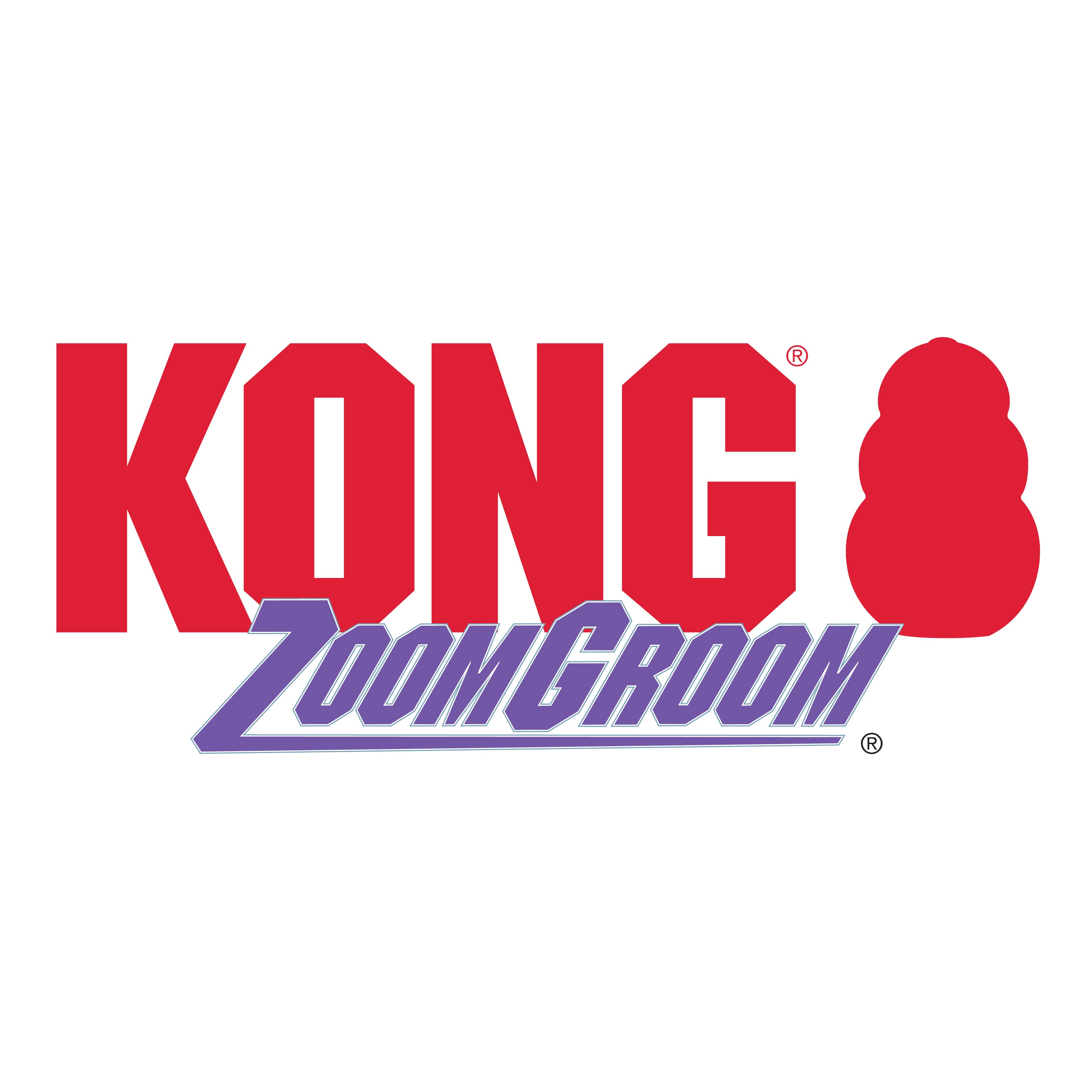 KONG ZoomGroom Raspberry