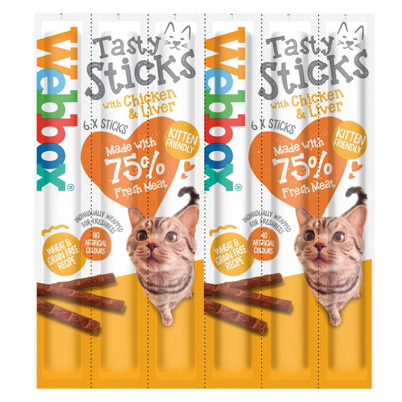 Webbox Tasty Sticks Cat Treats Chicken & Liver