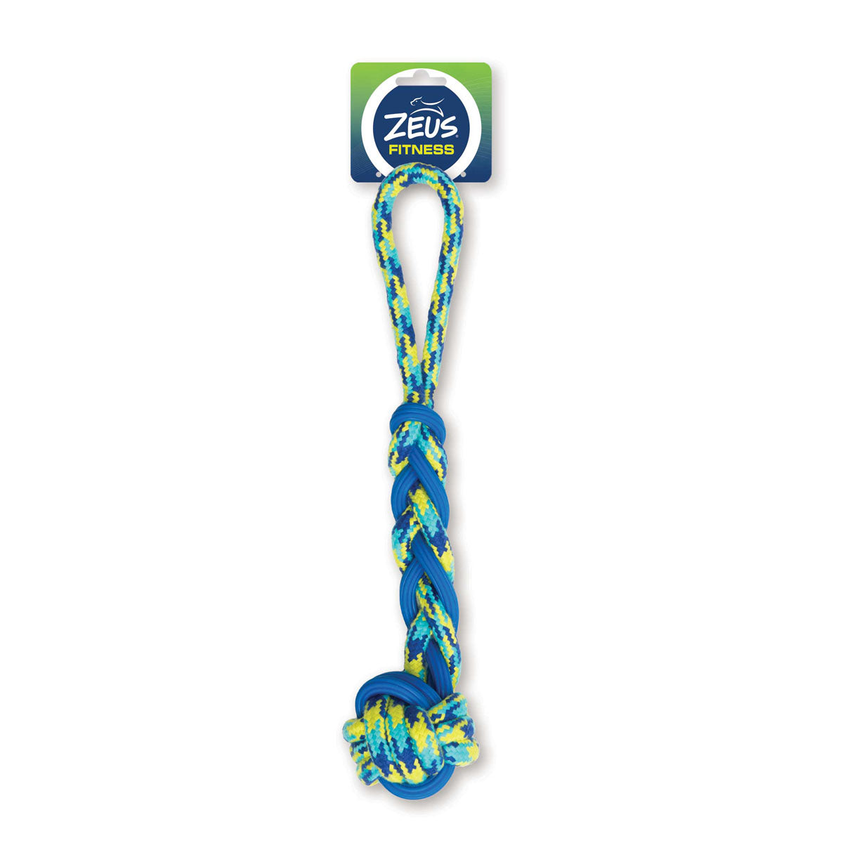 Zeus Fitness Dog Toys Rope and TPR Ball Tug 41cm