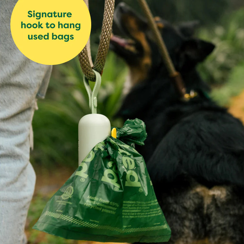 Earth Rated Poop Bag Dispenser with 15 Unscented Bags