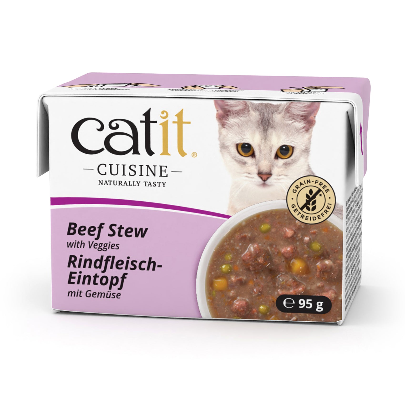 Catit Cuisine Cat Wet Food Beef Stew 95g
