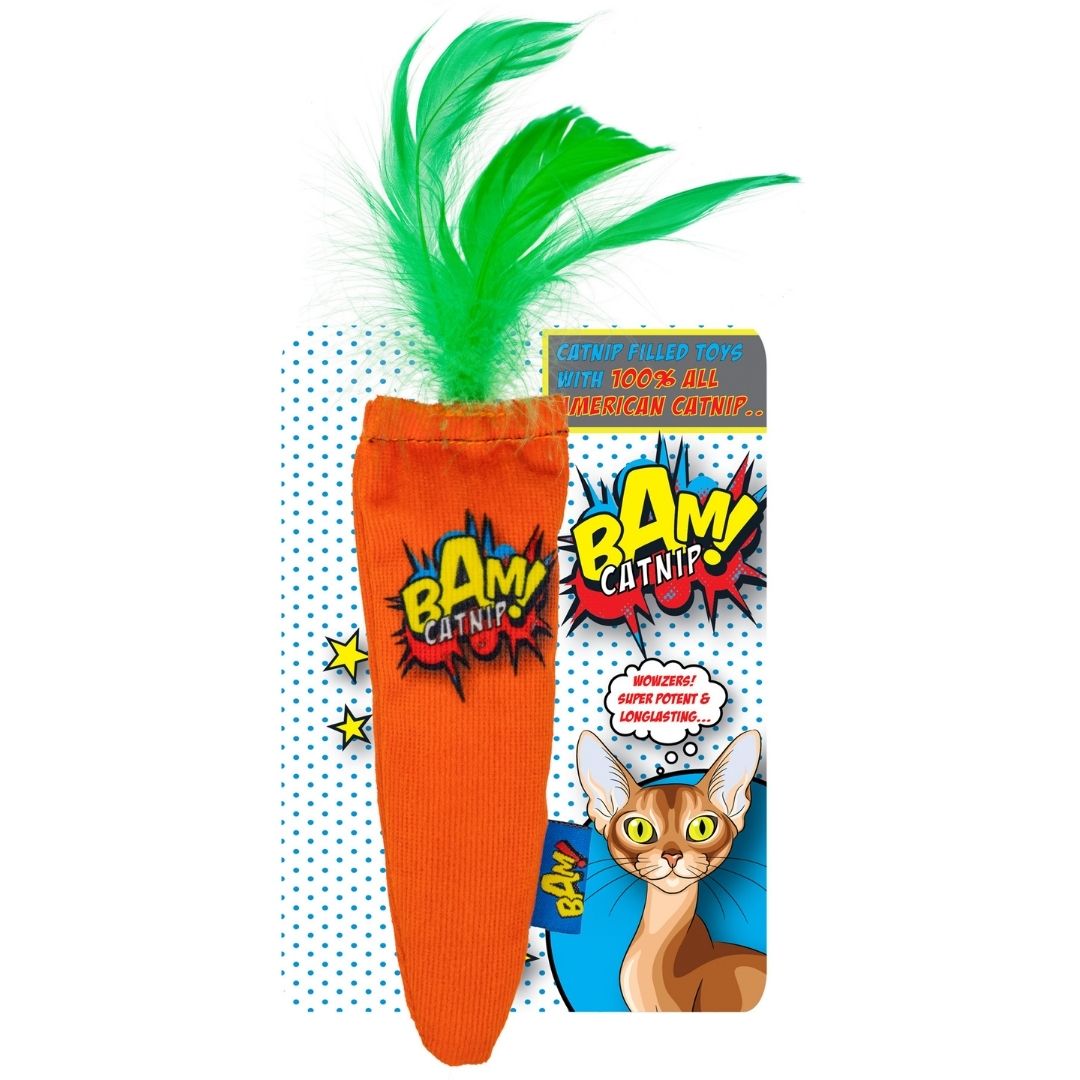 BAM Catnip Carrot Cat Toy