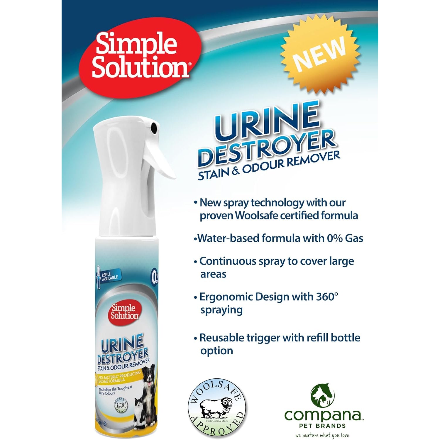 Simple Solution Flairosol Urine Destroyer Spray 400ml