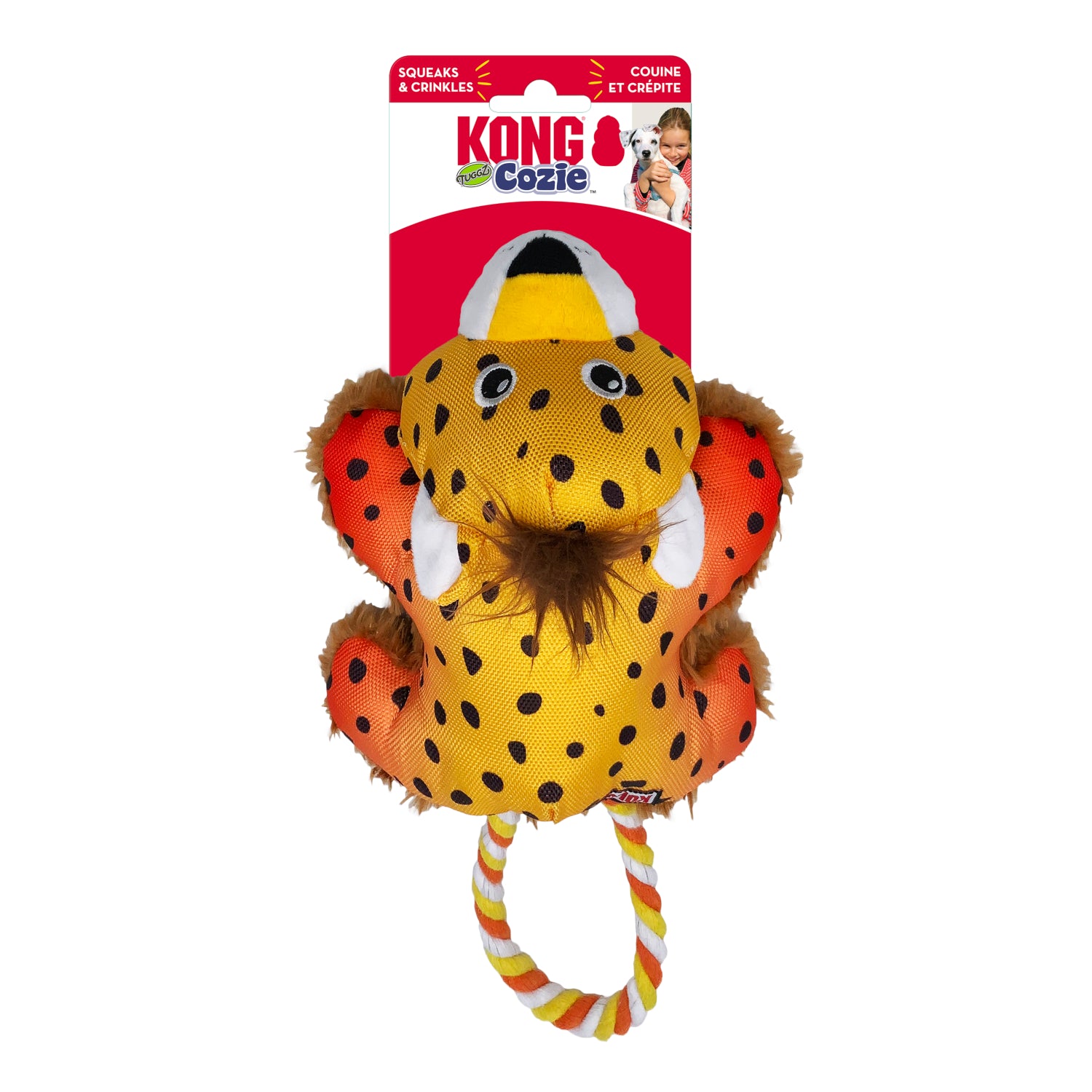 KONG Cozie Tuggz Cheetah