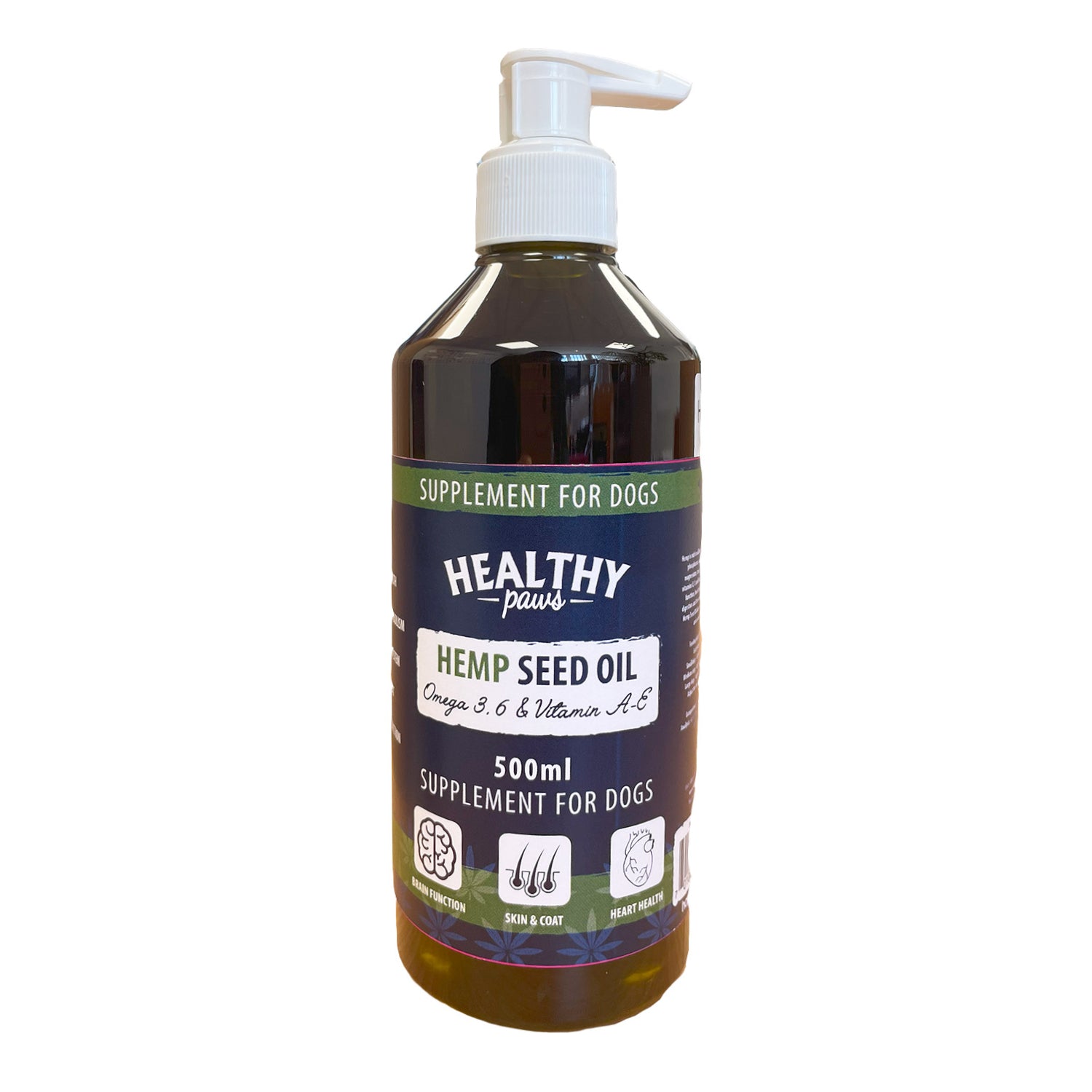 Healthy Paws Dog Supplements Hempseed Oil 500ml