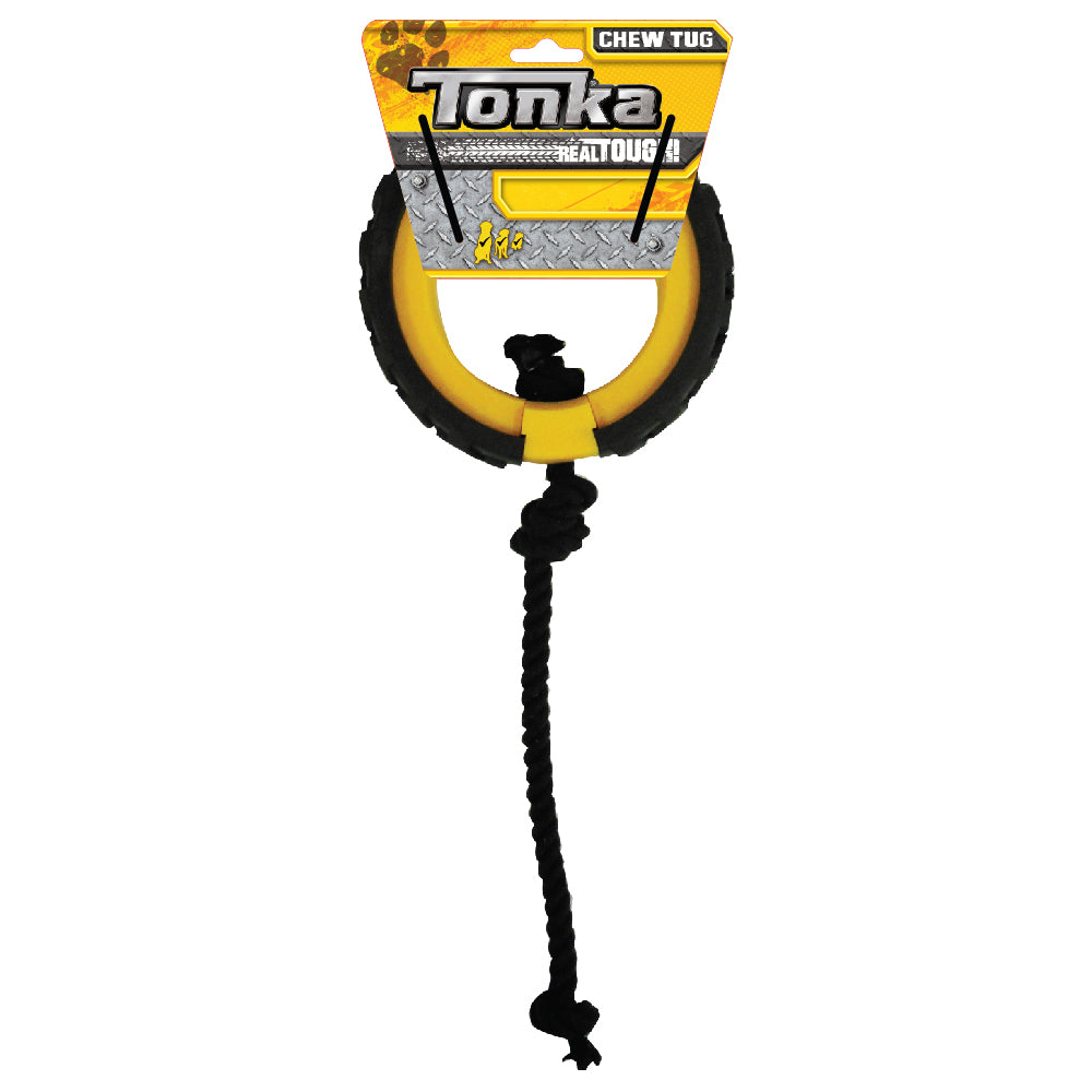 Tonka REAL TOUGH Dog Toys Mega Tread Rope Tug 6"