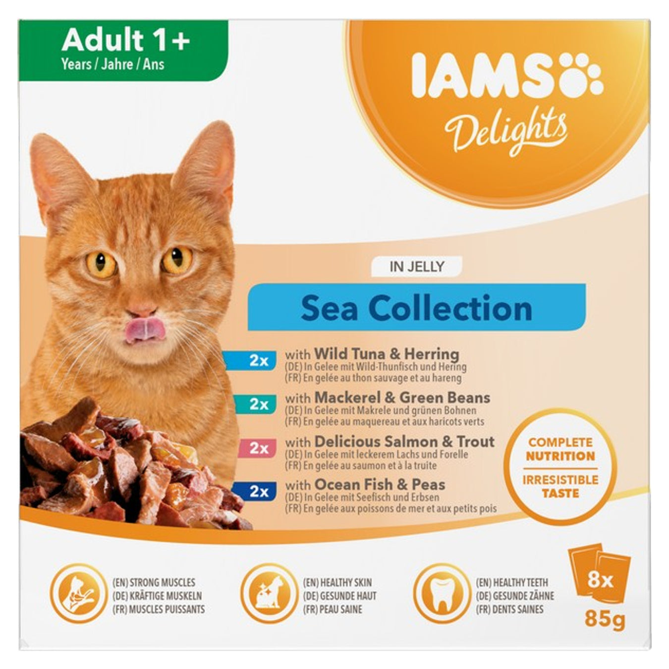 IAMS Delights Adult Sea Collection in Jelly 8 x 85g