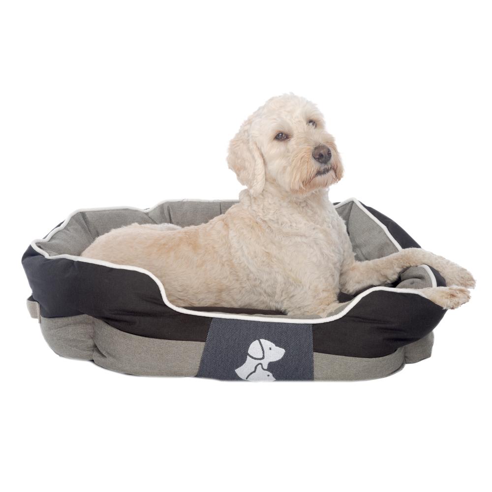 Real Pet Store Oxbridge Luxury Dog Beds Black 4 Sizes