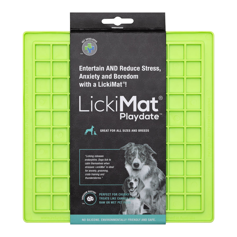 LickiMat Dog Lick Mats Slow Feeders Classic Playdate 5 Colours
