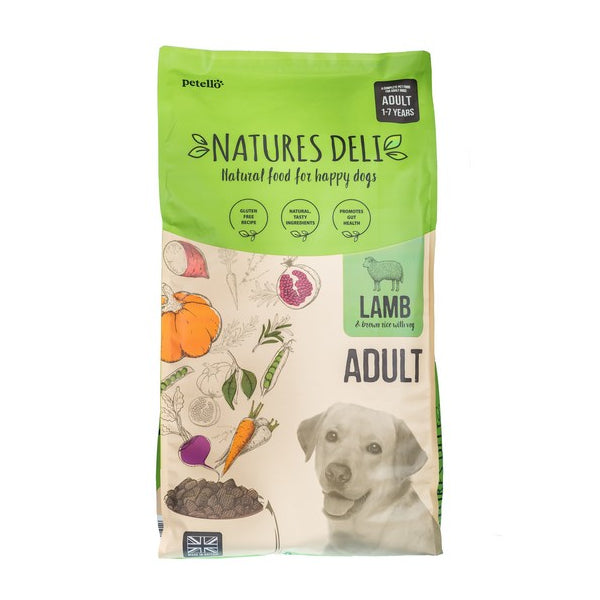 Natures Deli Adult Lamb and Rice Dry Dog Food 2/12kg