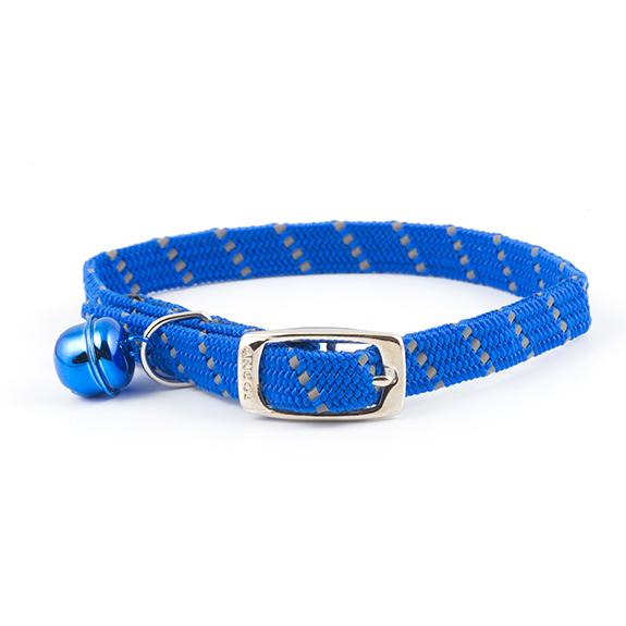 Ancol Cat Collar Elasticated Soft Weave Blue