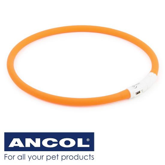 Ancol Hi-Vis Night Safety Neck Band Orange