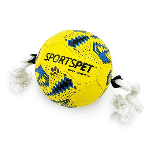 Sportspet Natural Rubber Dog Football 2 Sizes