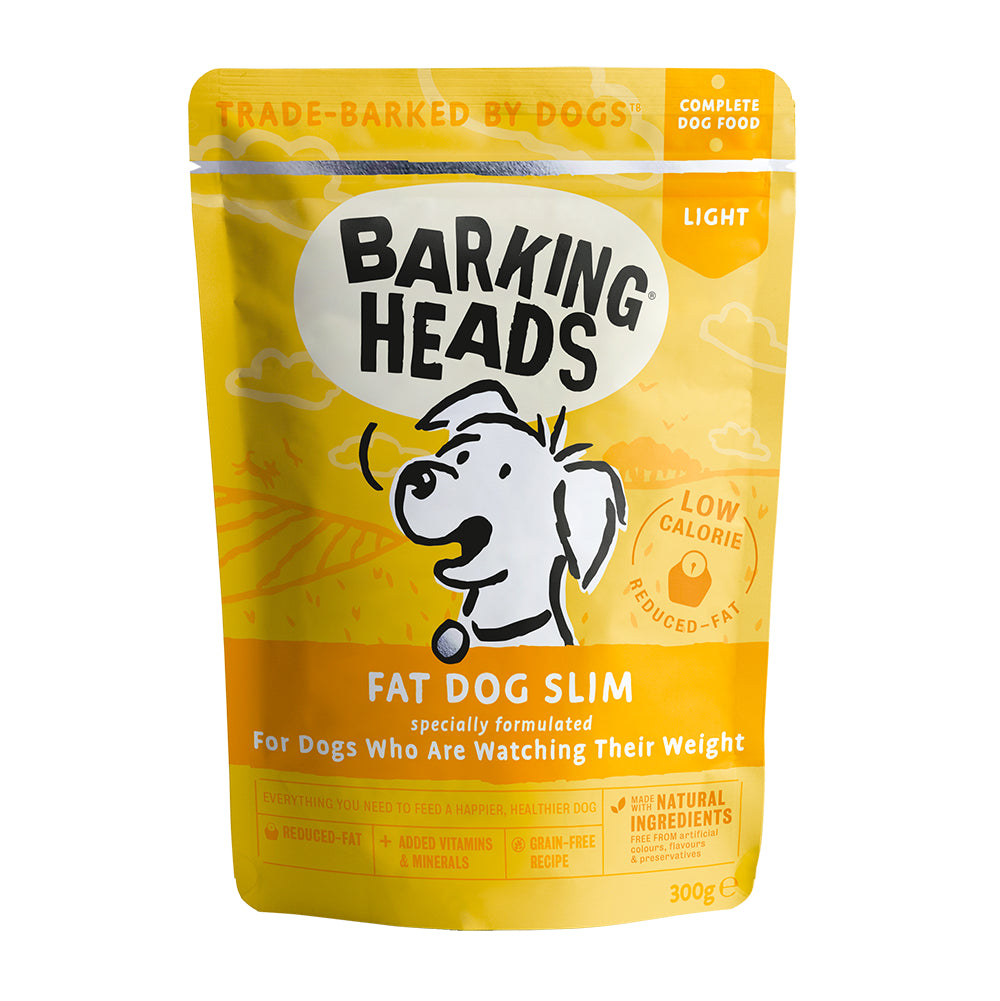 Barking Heads Dog Food Wet Pouches Fat Dog Slim 300g