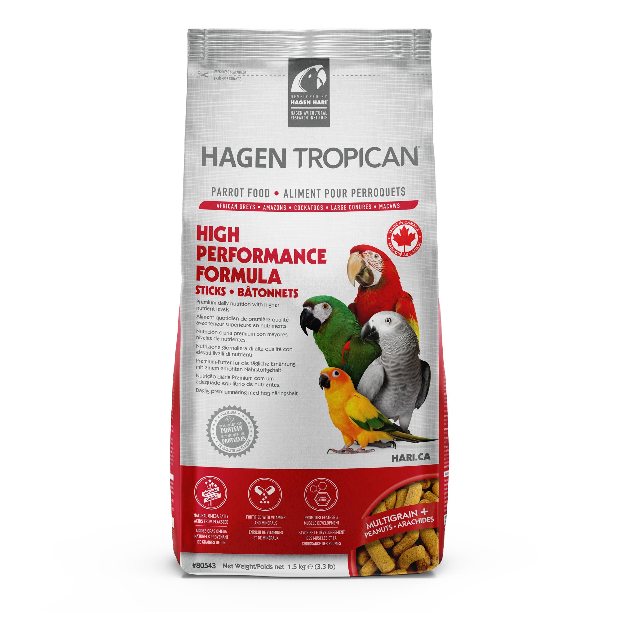 Hagen Hari Tropican Parrot High Performance Sticks 2 Sizes