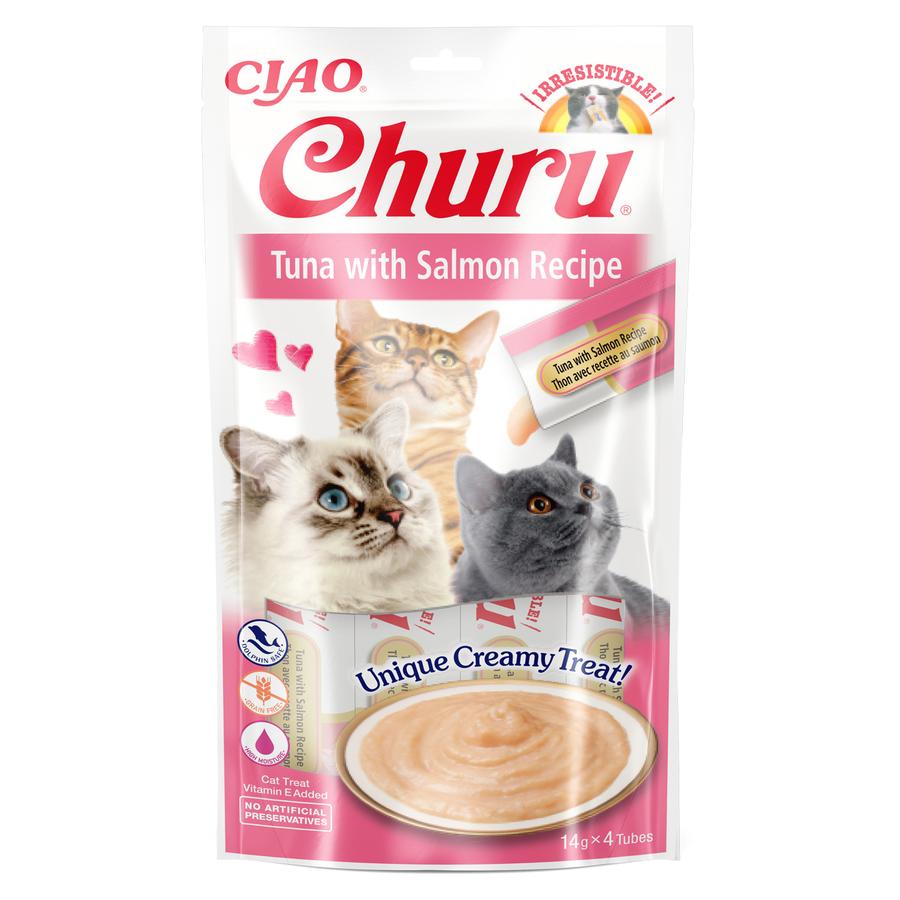 Churu Puree Cat Treats Tuna with Salmon 4x14g