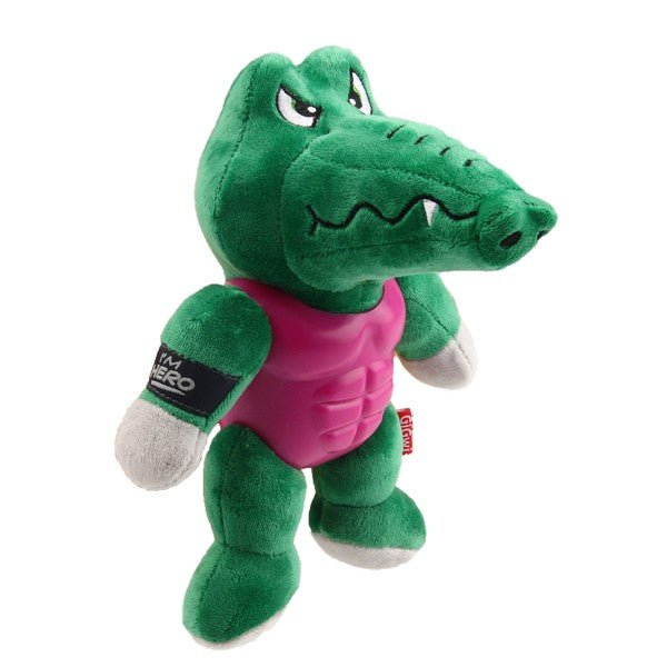 GiGwi I'm Hero TPR Armor Alligator TPR/Plush with Squeaker