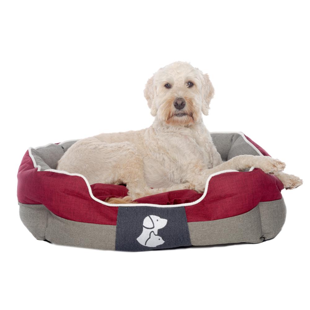 Real Pet Store Oxbridge Luxury Dog Beds Red 4 Sizes