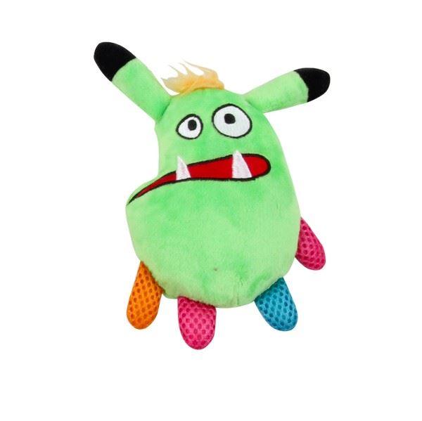 Pawise Vivid Life Plush Small Dog & Puppy Toy Little Monster Mint