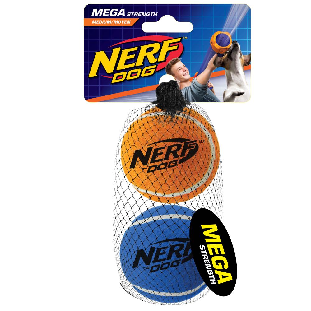 Nerf Dog Mega Strength Tennis Balls Reloads 2.5" Pack of 2
