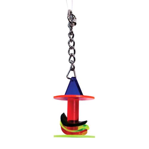 Avi One Bird Toy Acrylic Wacky Wafer 16cm
