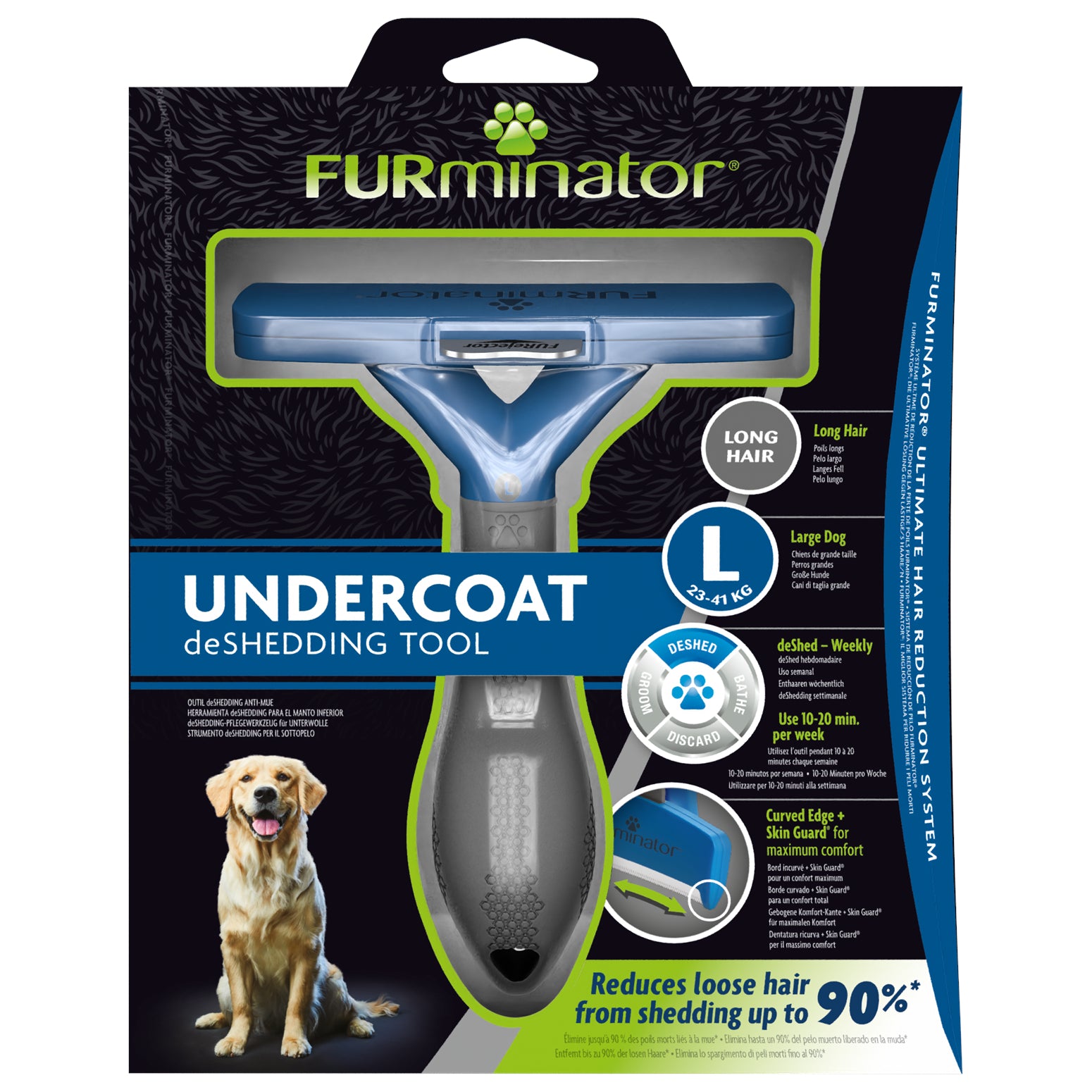 FURminator Undercoat deShedding Tools for Large Dogs