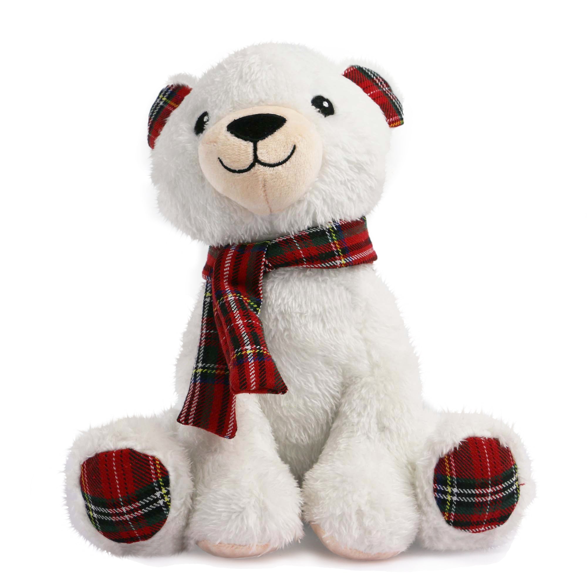Ancol Xmas Soft Plush Dog Toy Bertie Bear w. Squeaker