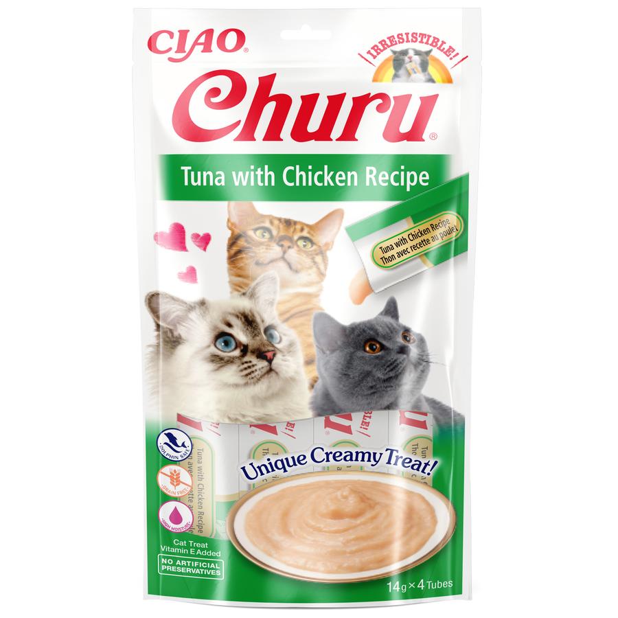 Churu Puree Cat Treats Tuna with Chicken 4x14g