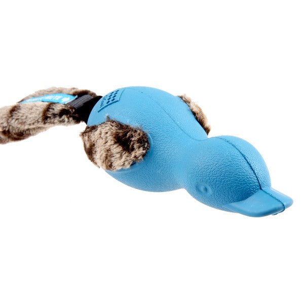 GiGwi Duck Push To Mute with Plush Tail Blue