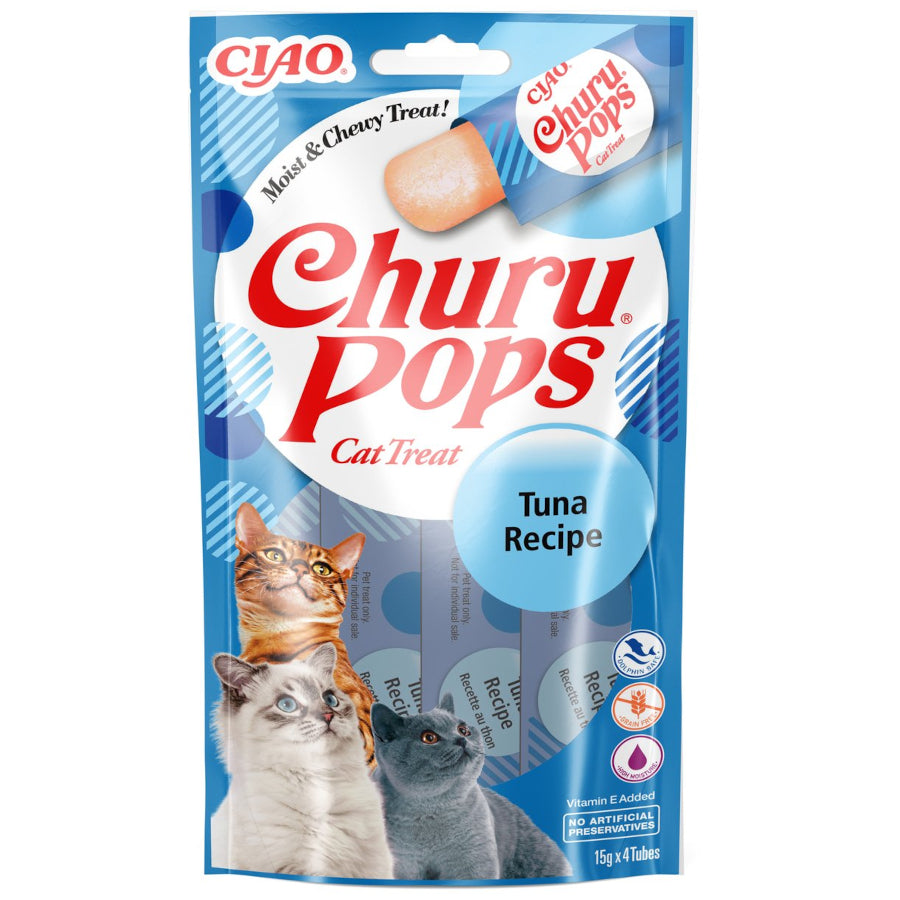 Churu Pops Cat Treats Tuna 4x15g