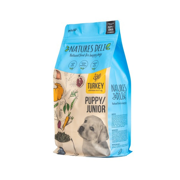 Natures Deli Puppy / Junior Turkey with Rice Dry Dog Food 2kg