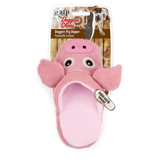 All For Paws Doggies Pig Slipper Soft Dog Chew Toy