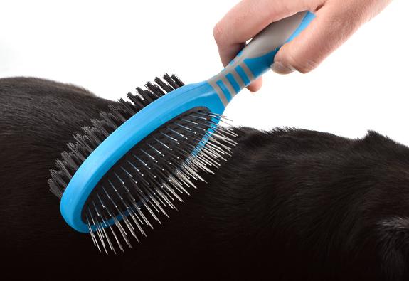 Ancol Ergo Dog Grooming Double Sided 2 in 1 Brush