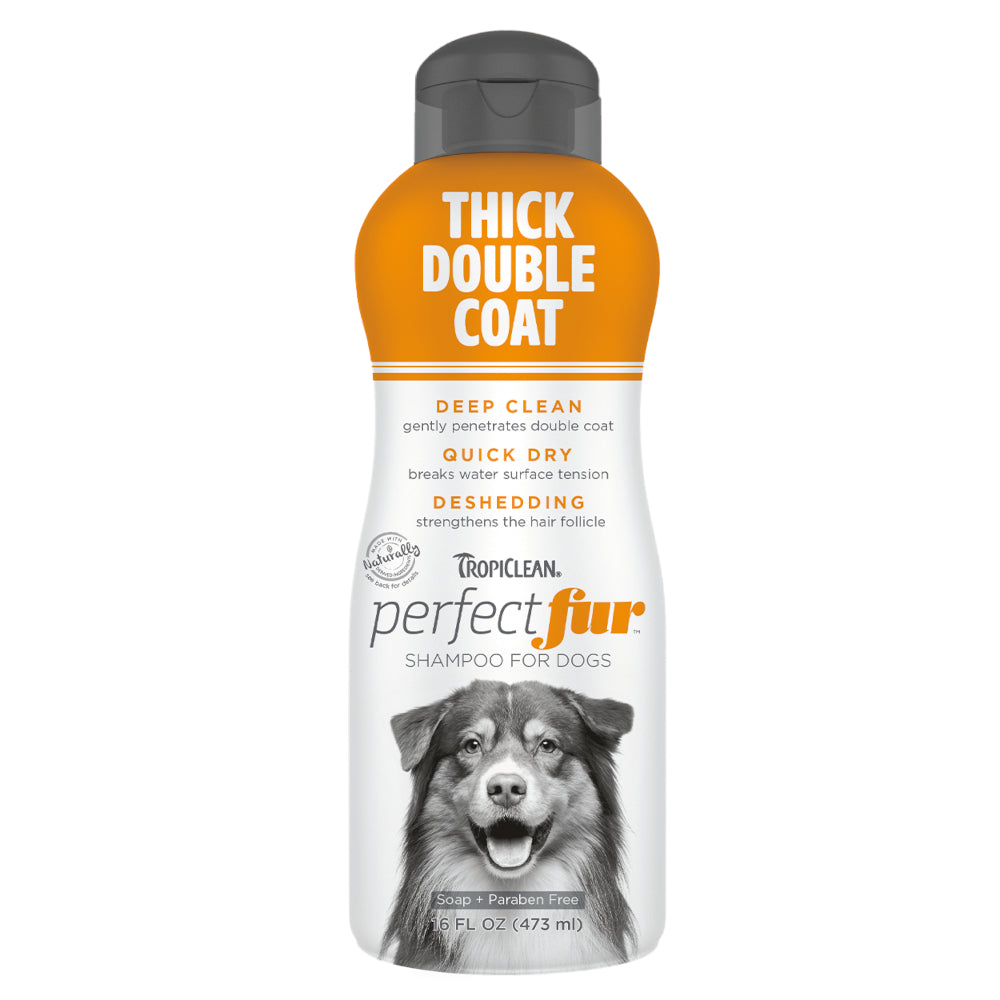 Tropiclean PerfectFur Shampoo for Dogs Thick Double Coat 473ml