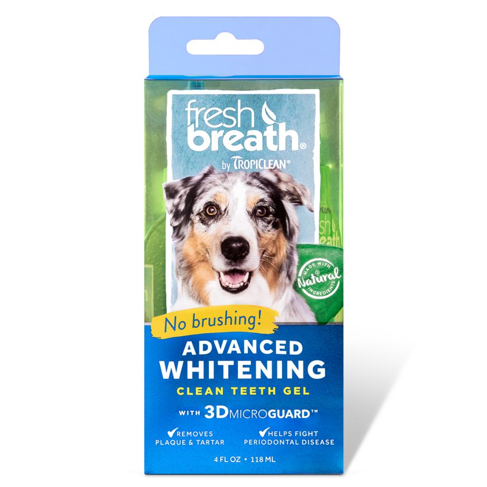 Tropiclean Fresh Breath Oral Dental Care Advanced Whitening Gel for Dogs 118ml