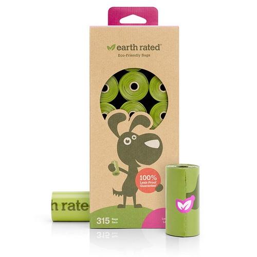 Earth Rated 315 Poo Bags on 21 Refill Rolls Lavender Scented