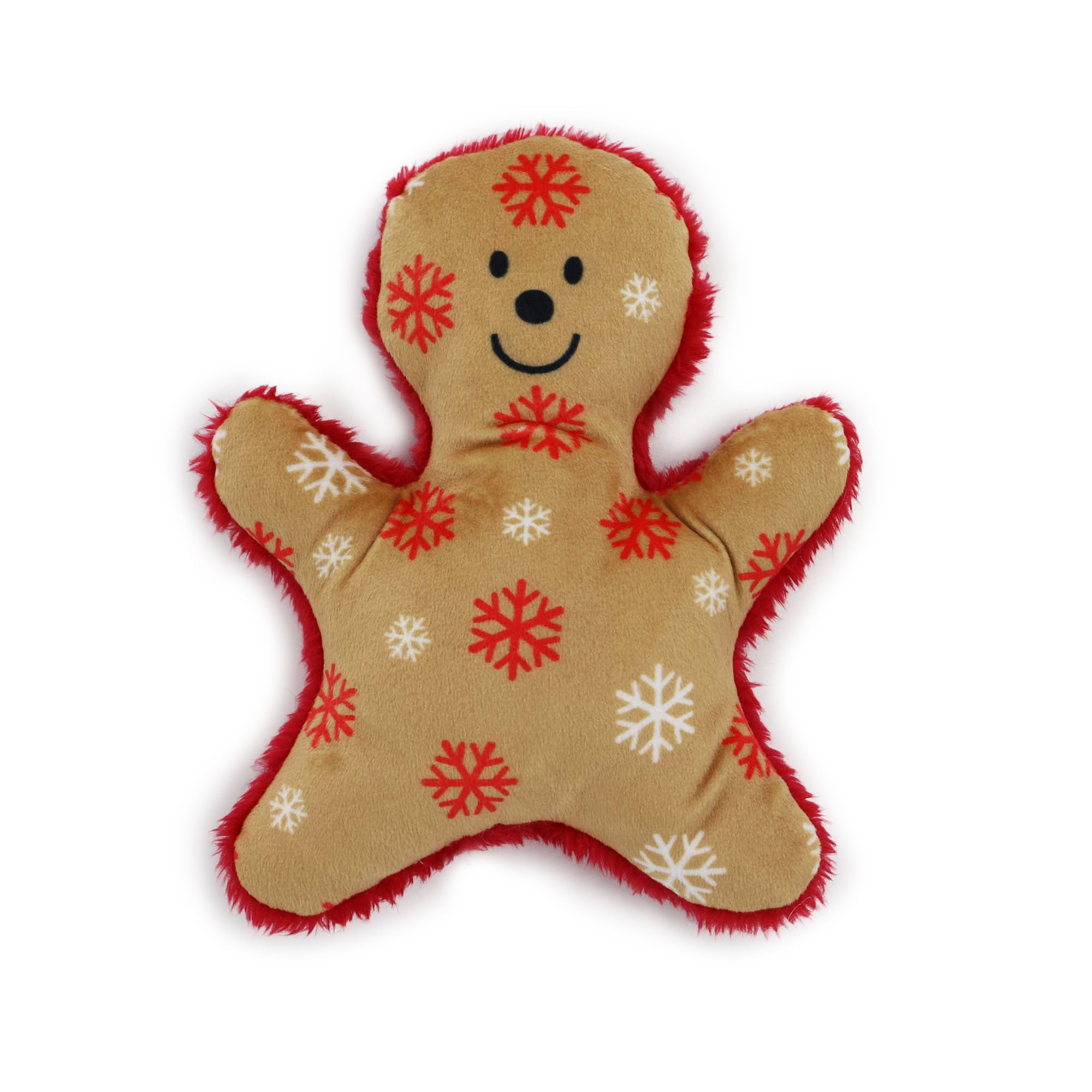 Ancol Christmas Dog Toys Soft Plush Gingerbread Man w. Squeaker