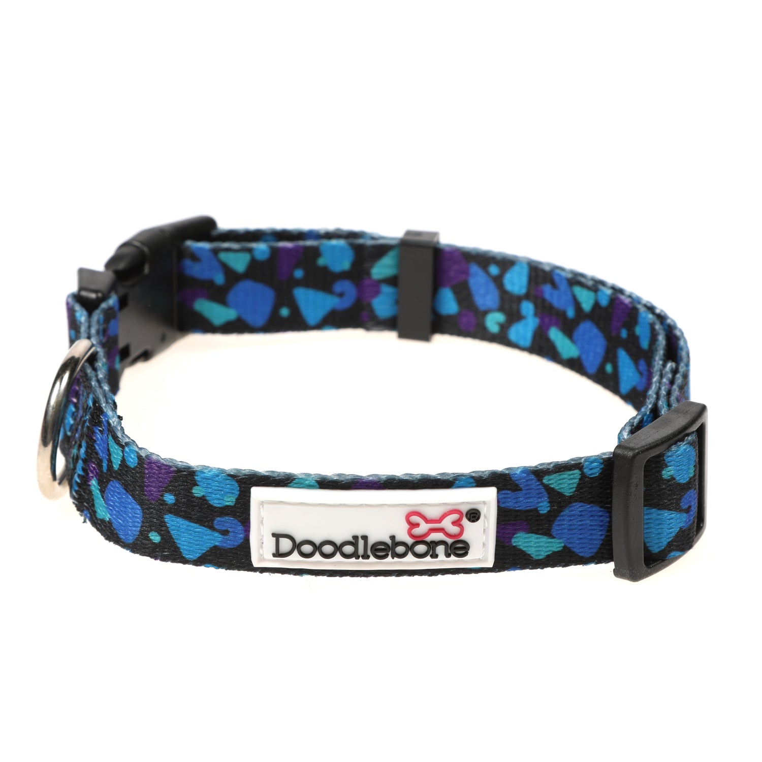 Doodlebone Originals Pattern Dog Collar Electric Party 3 Sizes