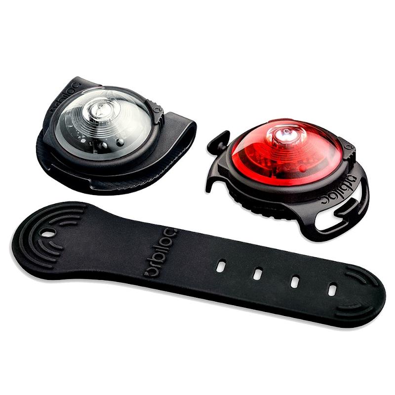 Orbiloc Dog Dual LED Night Safety Light Twin Pack Red / White
