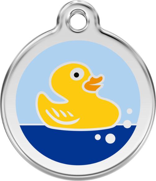 Red Dingo Enamel Dog & Cat ID Tags Rubber Duck