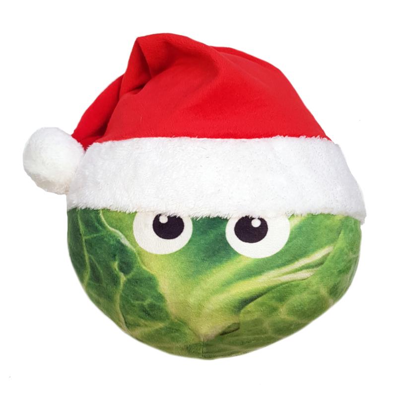 Ancol Christmas Dog Toys Soft Plush Brussel Sprout