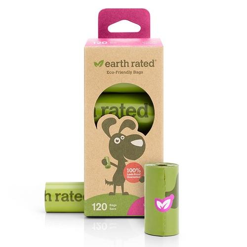 Earth Rated 120 Poo Bags on 8 Refill Rolls Lavender Scented