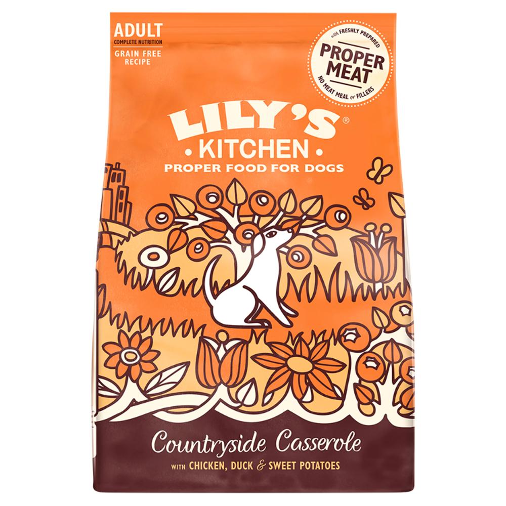 Lily's Kitchen Chicken Duck & Sweet Potatoes Casserole Dry Dog Food 1kg
