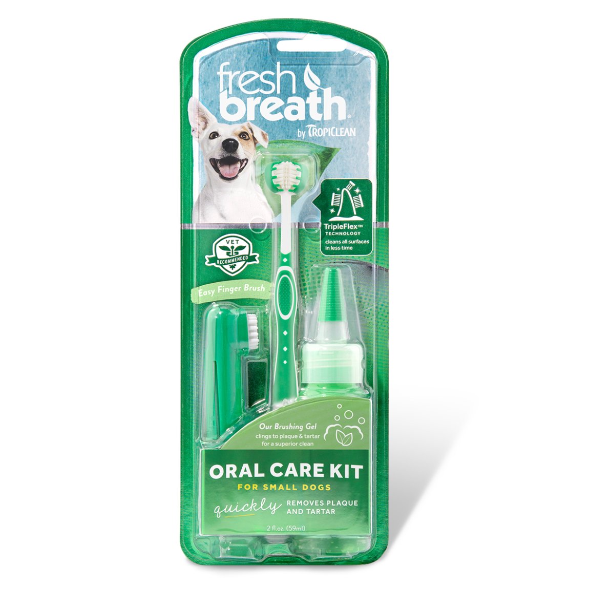 Tropiclean Fresh Breath Oral Dental Care Kit for Small Dogs