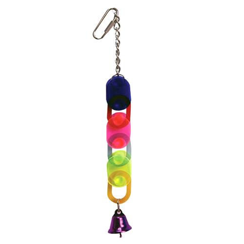 Avi One Bird Toy Acrylic 3 Chains with Bell 26cm