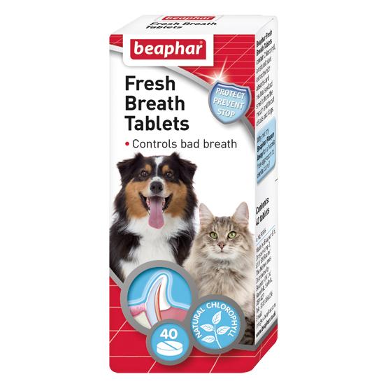 Beaphar Fresh Breath Tablets for Dogs & Cats 40 Tablets